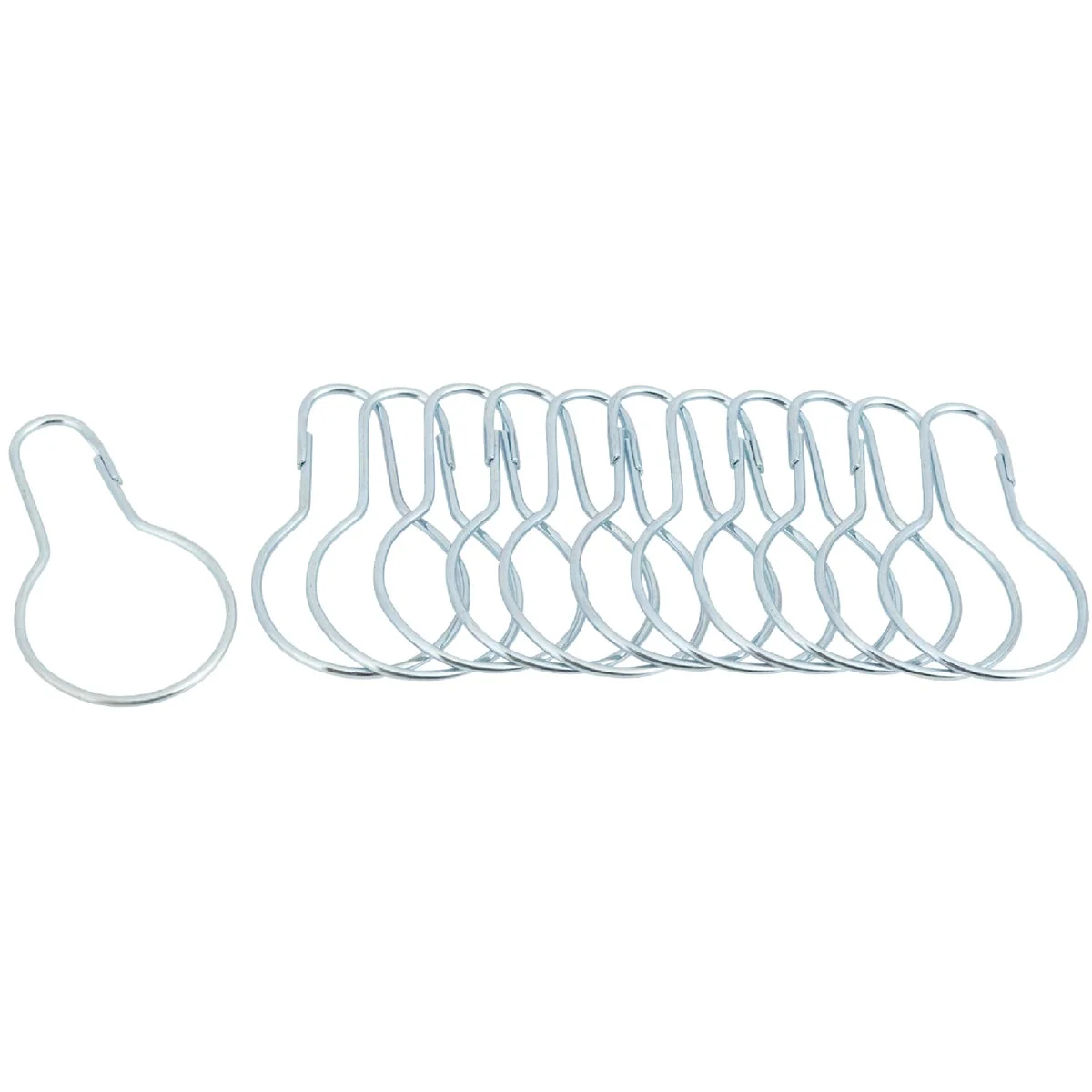 Long-Lasting Do it Chrome Shower Curtain Ring 12 Count Official