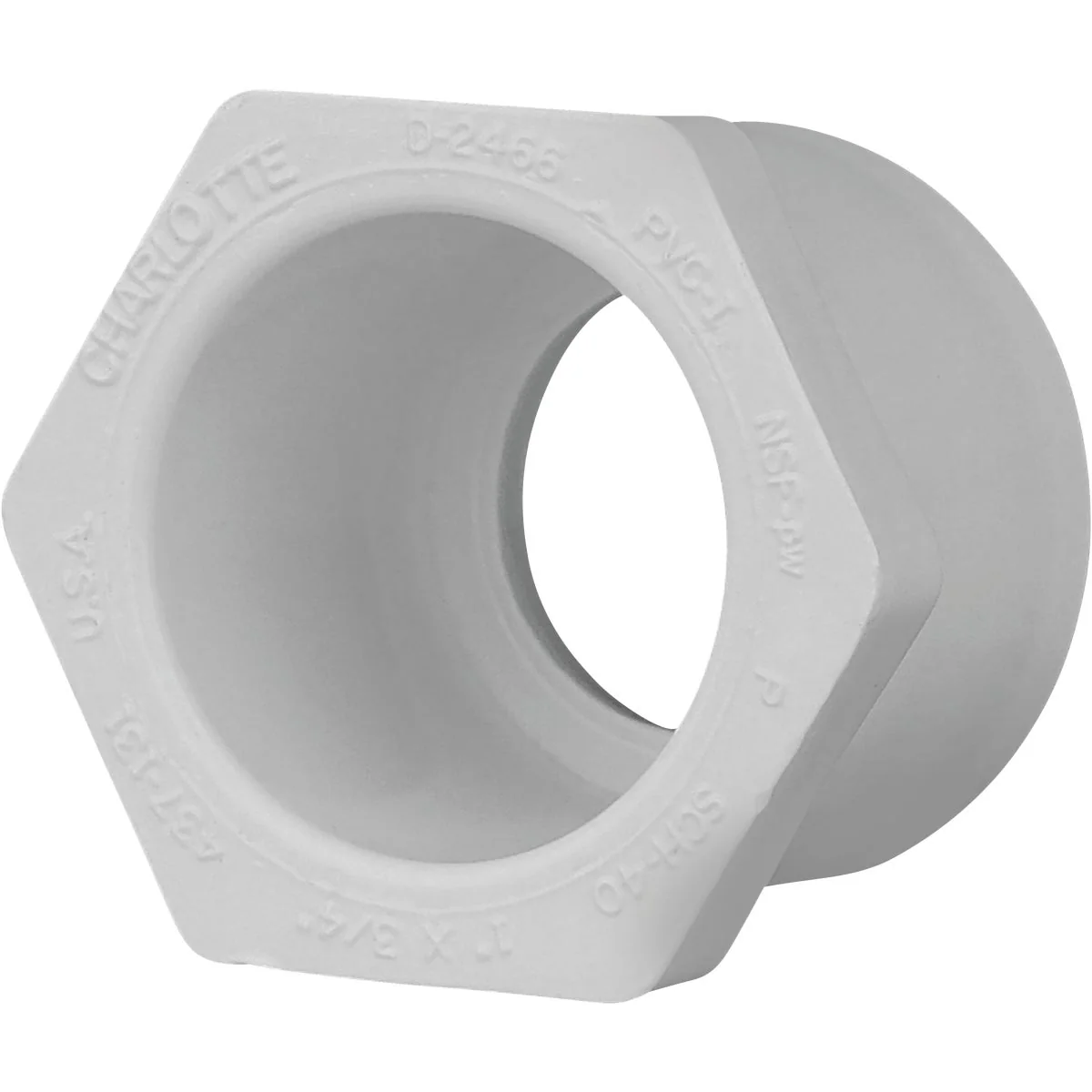 Elegant Charlotte Pipe 1 In. SPG x 3 4 In. Slip Schedule 40 PVC Bushing Lightweight