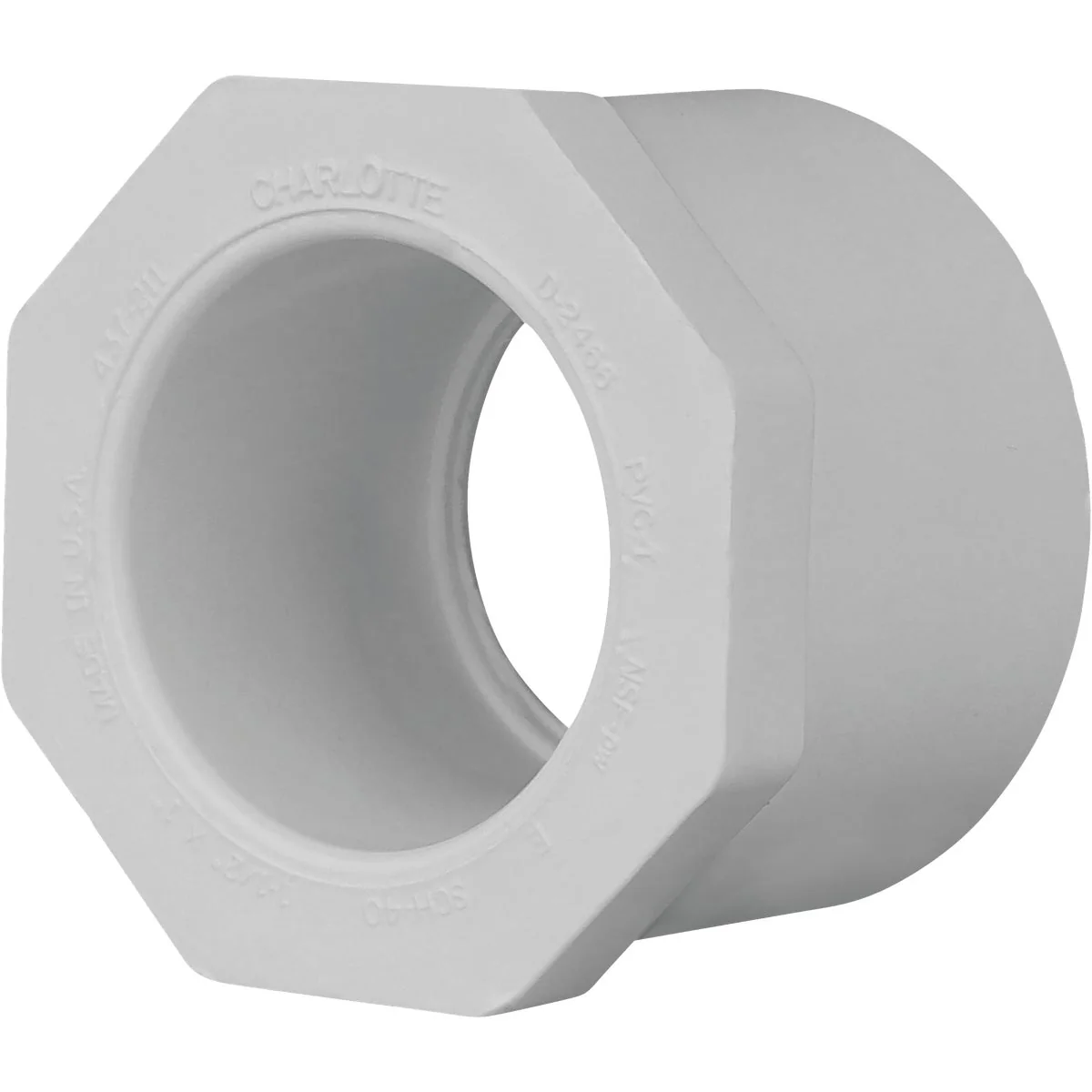 Trendy Charlotte Pipe 1-1 2 In. SPG x 1 In. Slip Schedule 40 PVC Bushing High-Quality