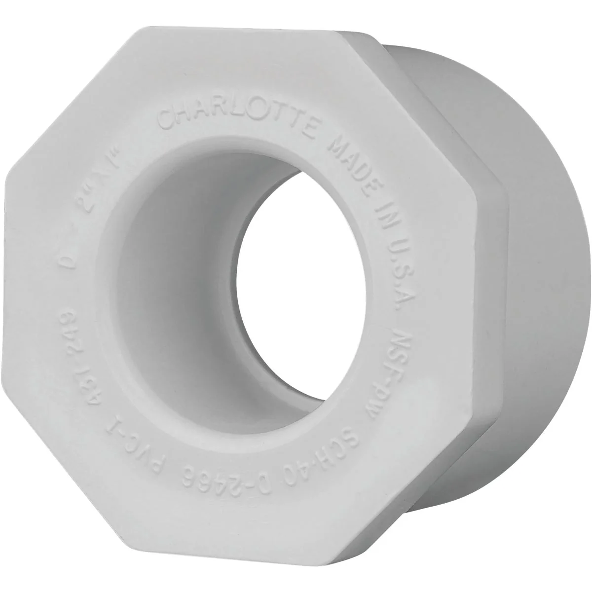Casual Charlotte Pipe 2 In. SPG x 1 In. Slip Schedule 40 PVC Bushing Versatile