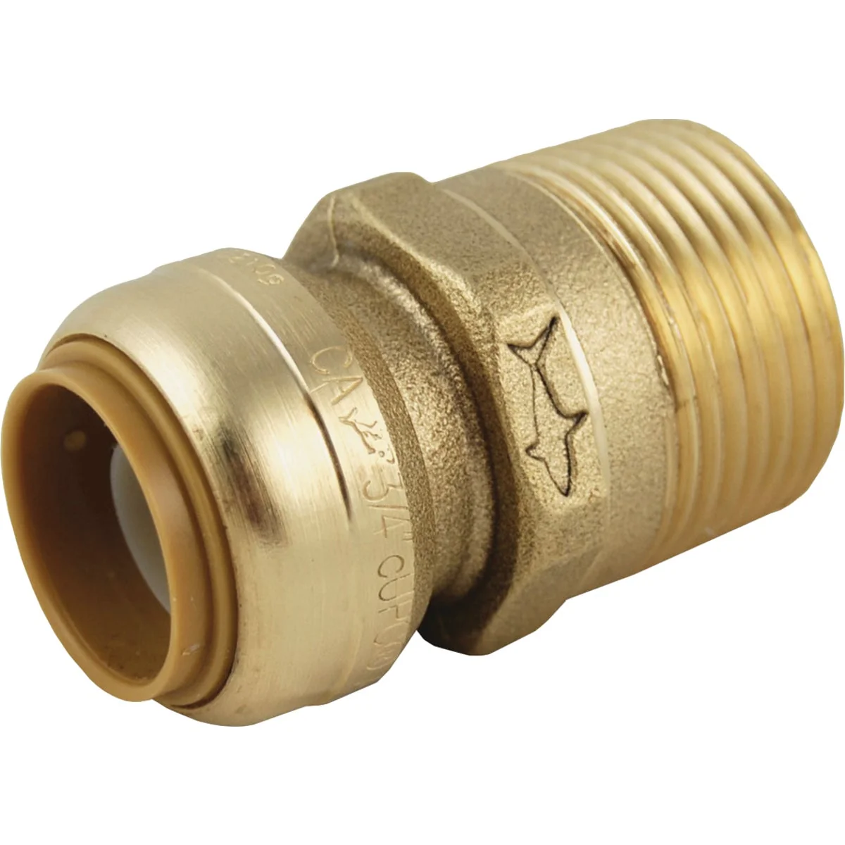 Sustainable SharkBite 3 4 In. x 1 In. MNPT Straight Brass Push-to-Connect Male Adapater Selected