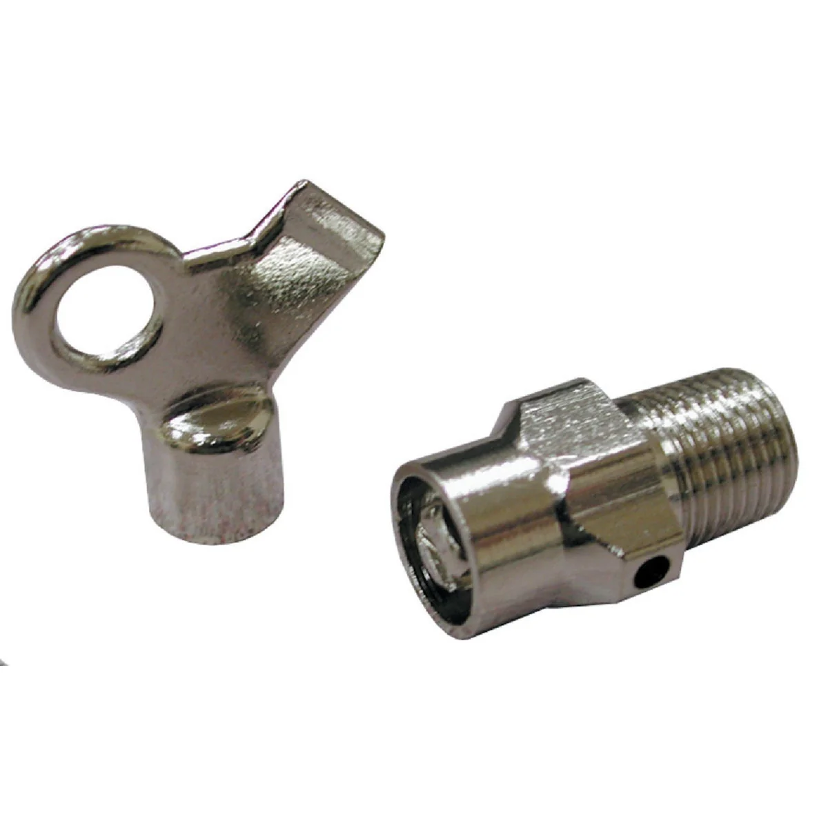 Expertly Made Jones Stephens 1 8 In. IPS Male Nickel-Plated Brass Hot Water Air Valve Key High-End