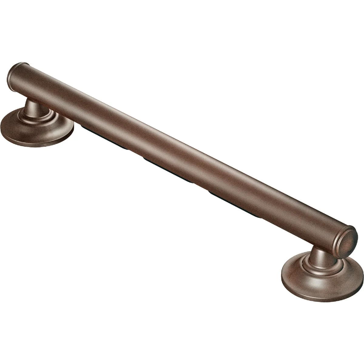 Recyclable Moen 24 In. x 1-1 4 In. Concealed Screw Designer Elegance Grab Bar with Grip Pad Old World Bronze Selected