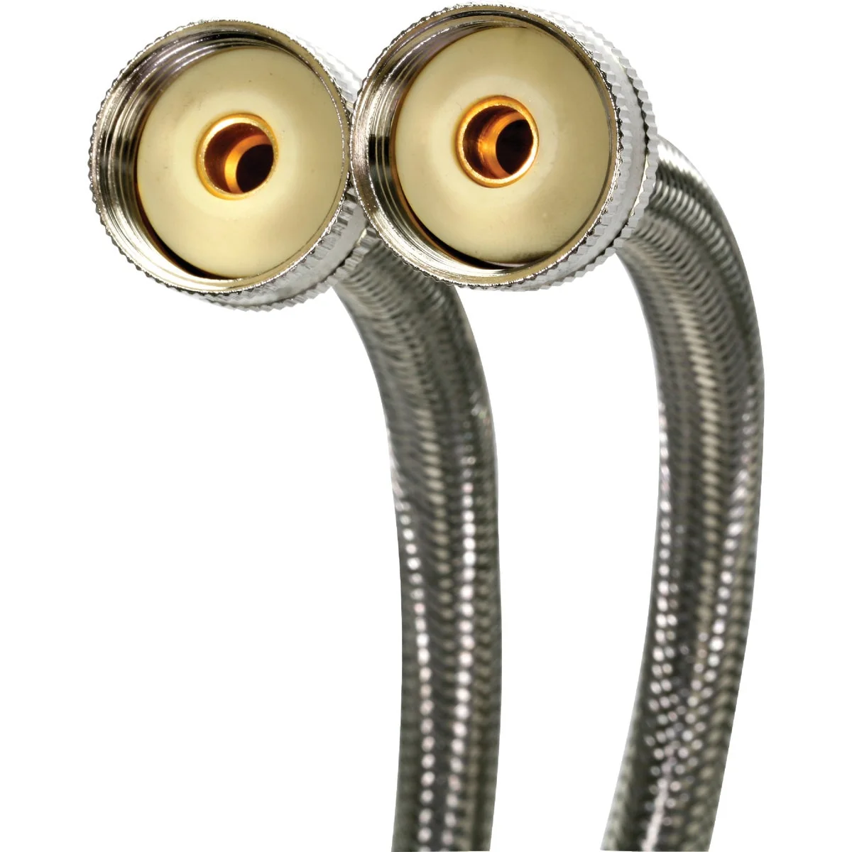Flexible Fluidmaster 3 4 x 3 4 In. Hose Fitting x 60 In. L Braided Stainless Steel Washing Machine Hose 2-Pack Superior