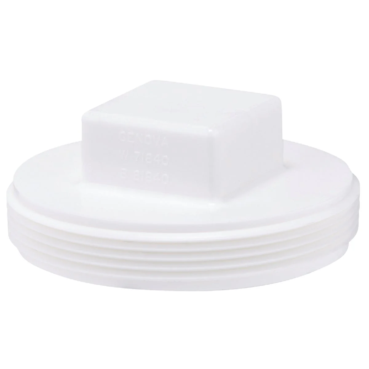 Certified IPEX Canplas 4 In. Square Head PVC Plug Optimized
