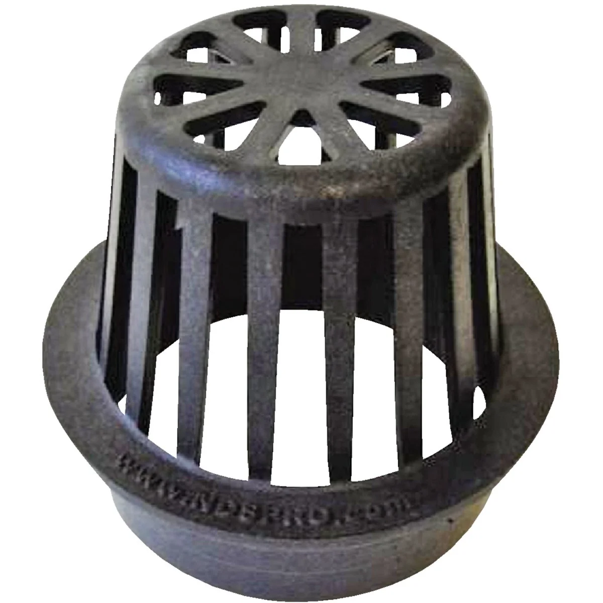 Soft NDS 4 In. Black Structural Foam Polyethylene Atrium Drain Grate High-End