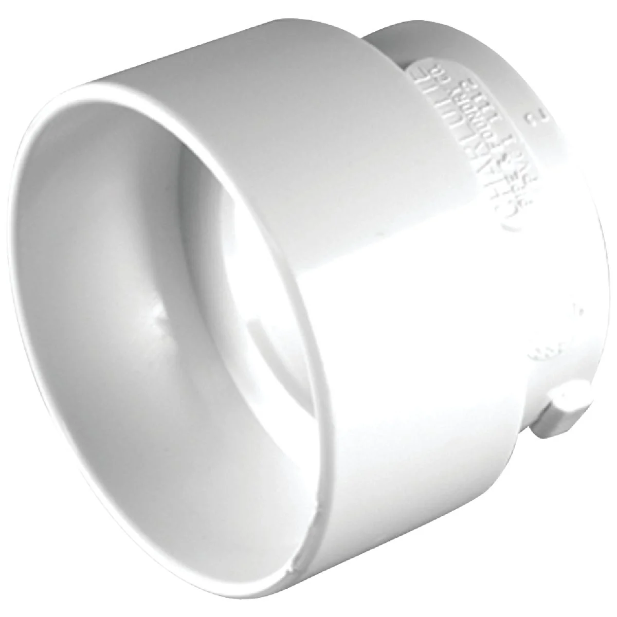 Stylish Charlotte Pipe 3 In. Sch 30 SPG x 1-1 2 In. Sch 40 Hub DWV Reducing PVC Bushing Natural