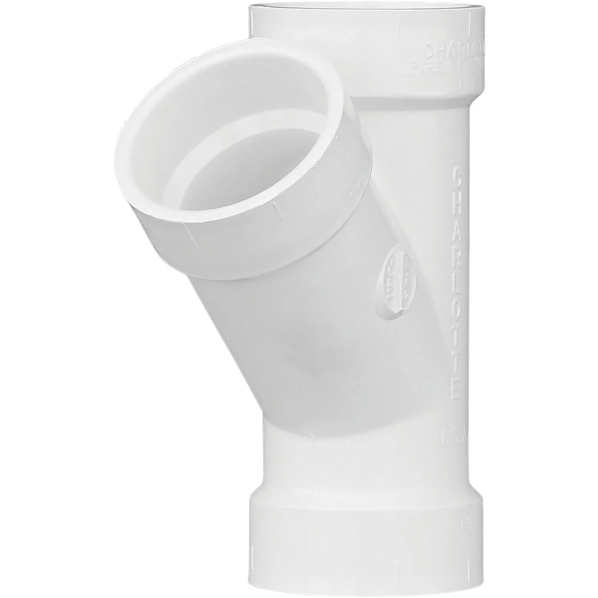 Unique Charlotte Pipe 1-1 2 In. Schedule 40 DWV Hub PVC Wye Pure