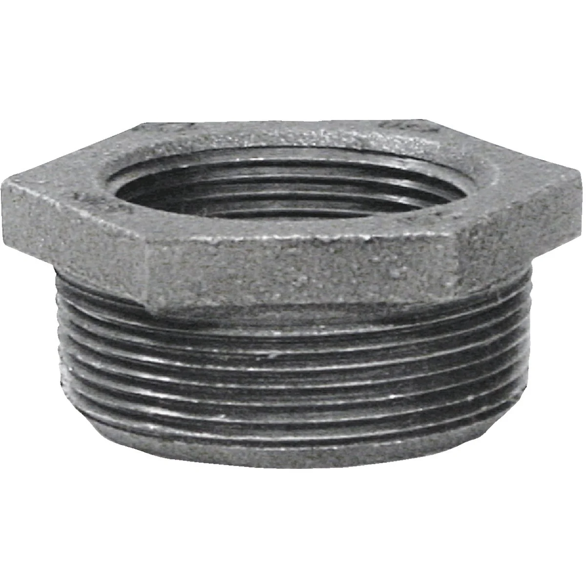 Lightweight Anvil 1-1 2 In. x 3 4 In. Hexagon Black Iron Bushing Trendy