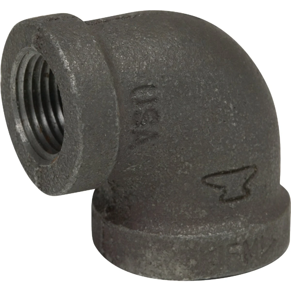 Soft Anvil 1 In. x 3 4 In. 90 Deg. Reducing Malleable Black Iron Elbow 1 4 Bend Relaxed
