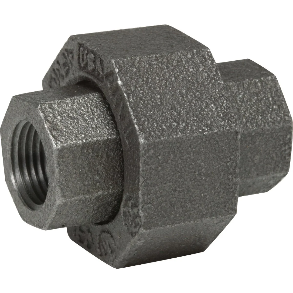 Clean Anvil 1 In. Ground Joint Malleable Black Iron Union Comfortable