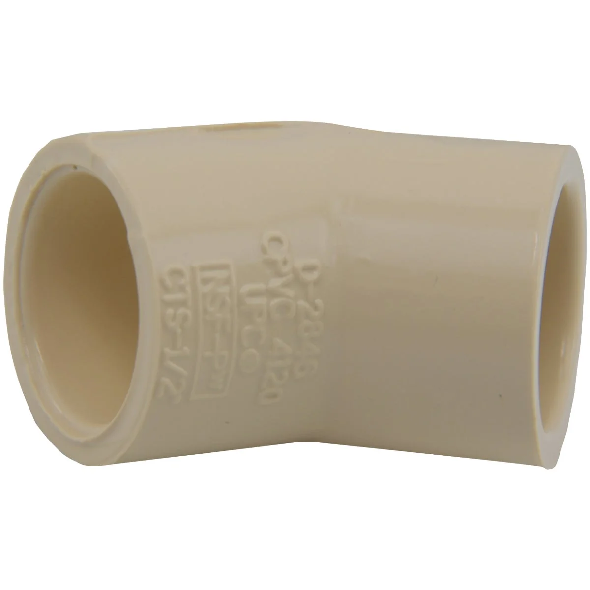 Relaxed Charlotte Pipe 1 2 In. Slip x Slip 45 Deg. CPVC Elbow 1 8 Bend Safe