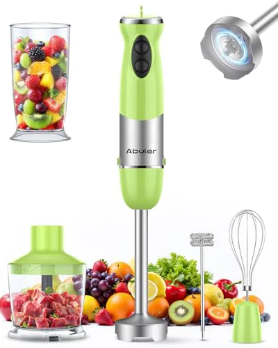 First-Class Immersion Blender Handheld 1000W 5 in 1 Corded Stick Hand Blender Kitchen with 12 Speed Clean