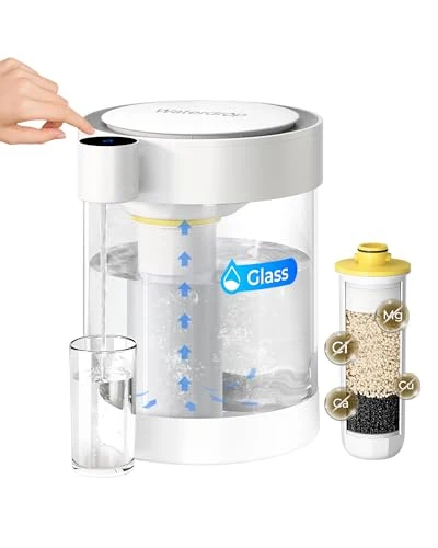 Fashionable ED12W Glass Rechargeable Water Filter Dispenser Advanced