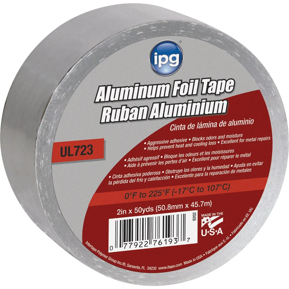 Lightweight Intertape 2 In. x 50 Yd. UL723 Aluminum Foil Tape Exclusive
