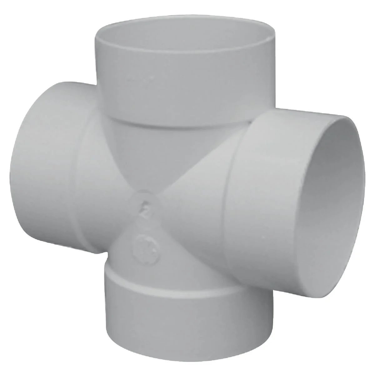 Durable IPEX Sewer and Drain 4 In. Solvent Weld PVC Cross Organic