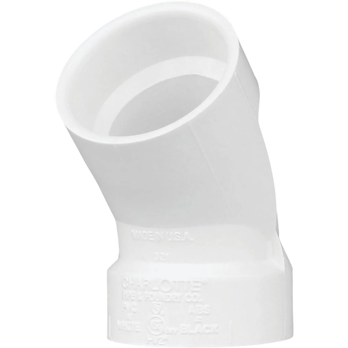 Traditional Charlotte Pipe 1-1 2 In. Schedule 40 45 Deg. Sanitary DWV PVC Elbow 1 8 Bend Luxury