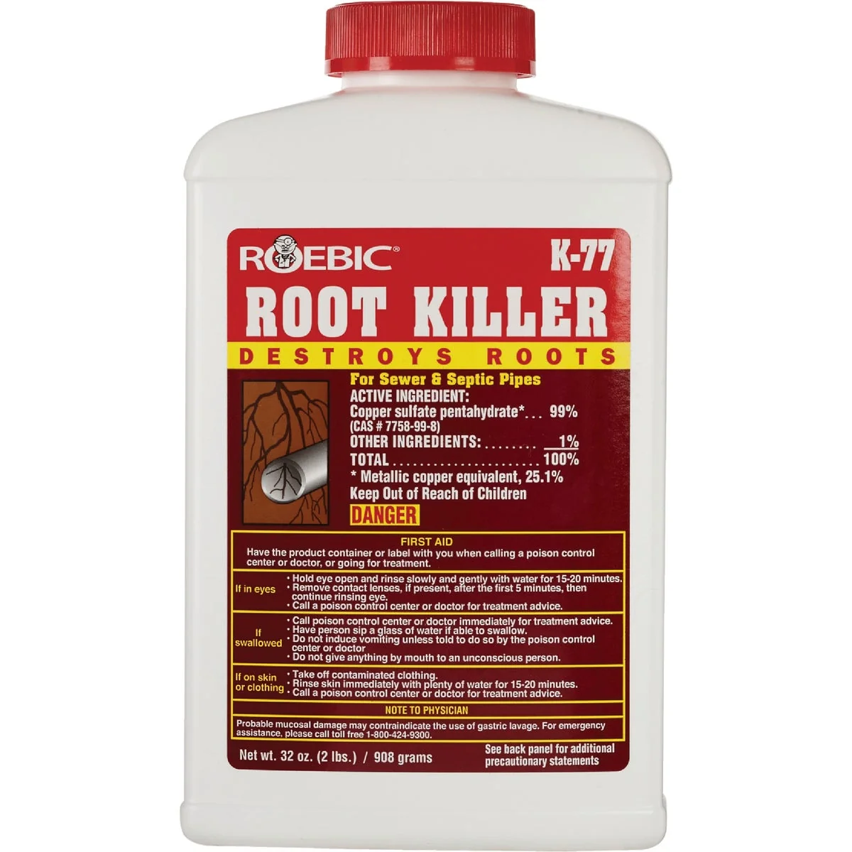 Detailed Roebic 2 Lb. Granules Root Killer Fashionable