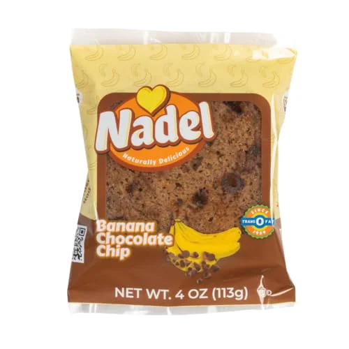 Refined Nadel NATURALLY DELICIOUS BANANA CHOCOLATE CHIP CAKE SLICES 64 Ounce Superior