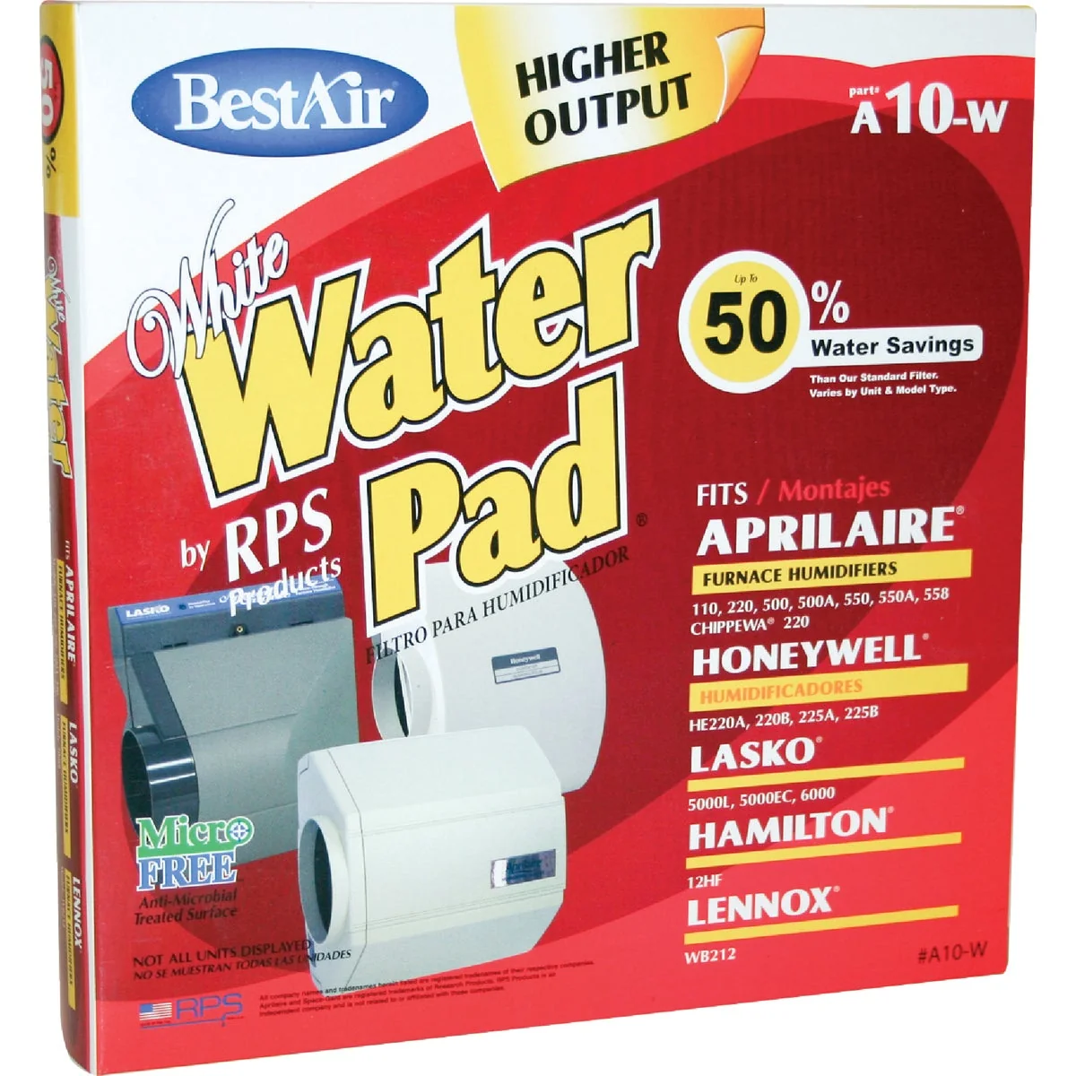 Refined Air White WaterPad A10W Humidifier Wick Filter Recyclable