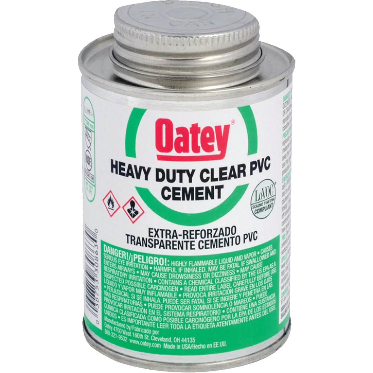 Clean Oatey 4 Oz. Heavy Bodied Heavy-Duty Clear PVC Cement Artisan