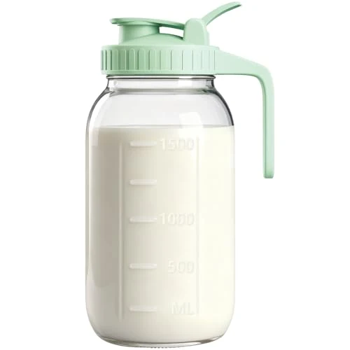 Stylish 64oz Mason Jar Pitcher Lightweight