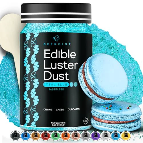 Versatile Teal Blue Edible Luster Dust 15g Reliable
