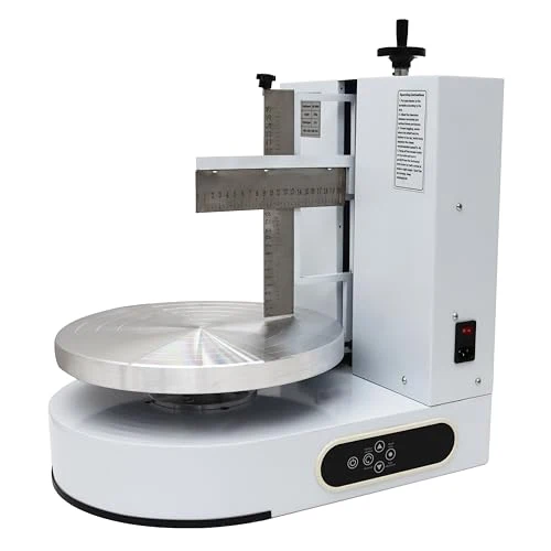 Soft Cake Decorating Coating Machine Cream Spreading Automatic Frosting Turntable with Graduated Scraper 60 Official