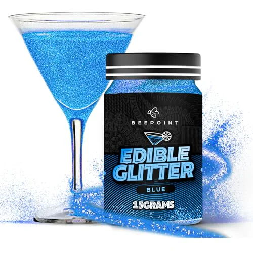 Top-Quality Blue Edible Glitter for Drinks 15g Safe