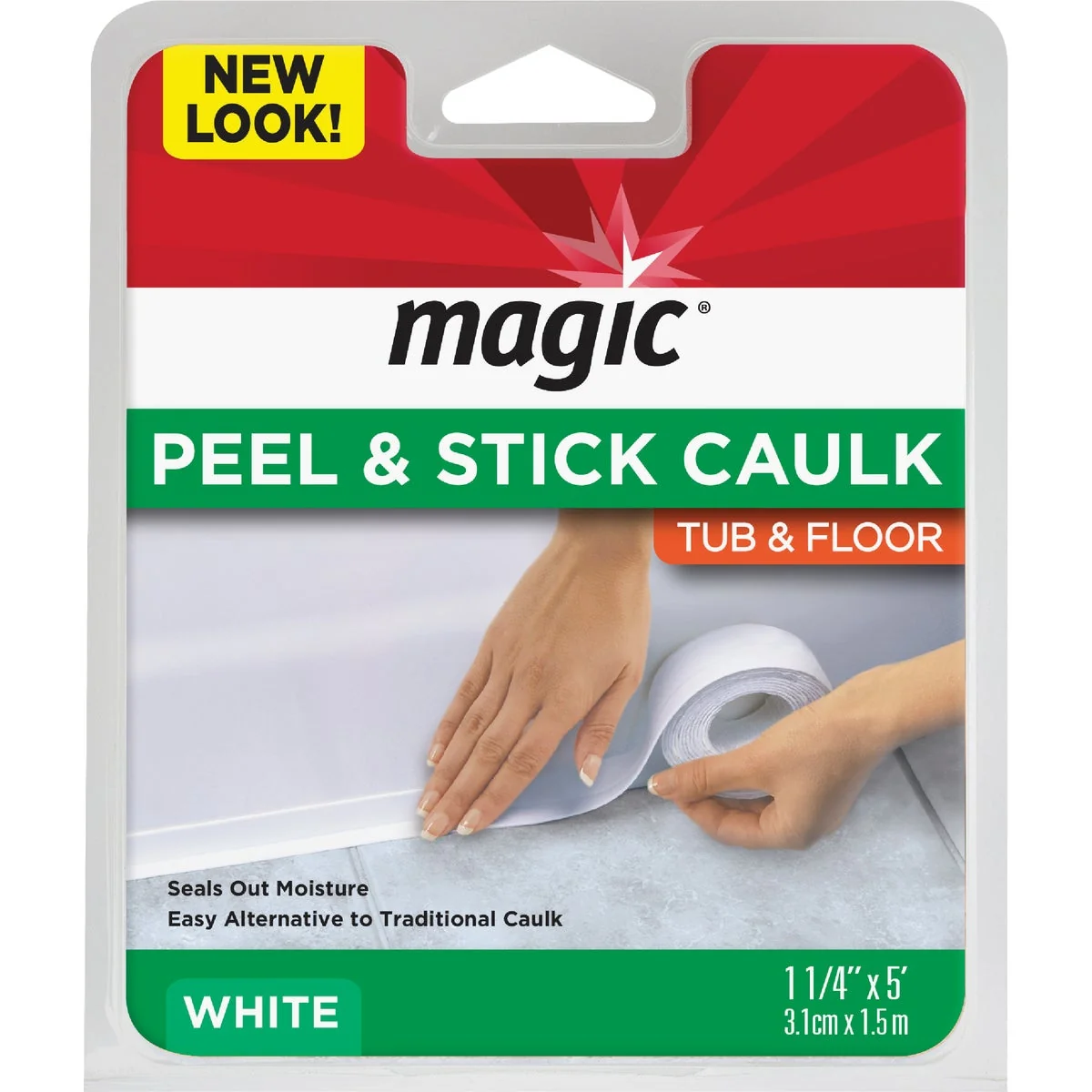 Fashionable 1-1 4 In. x 5 Ft. White Caulk Strip Fine Crafted