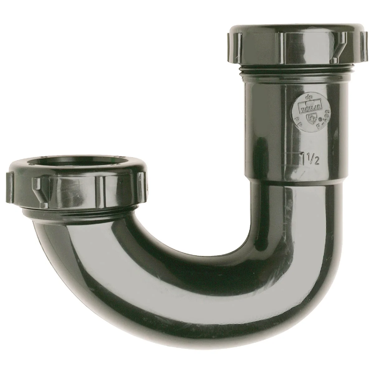 Pure Do it 1-1 2 In. Black Plastic J-Bend Trusted