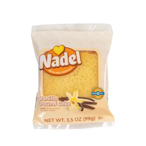 Easy-to-Use Nadel NATURALLY DELICIOUS POUND CAKE SLICES 48 Ounce Traditional