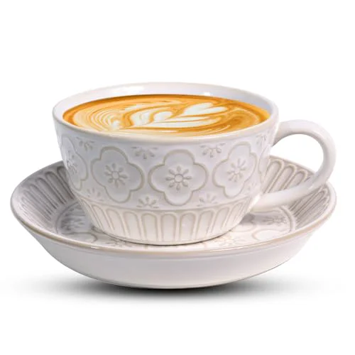 Artisan Latte Cup with Saucer Modern