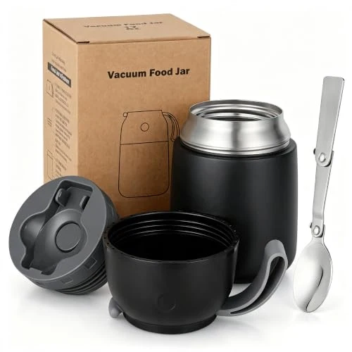 Relaxed Insulated Thermo Food Jar for Hot Cold Food for Kids Adult Verified