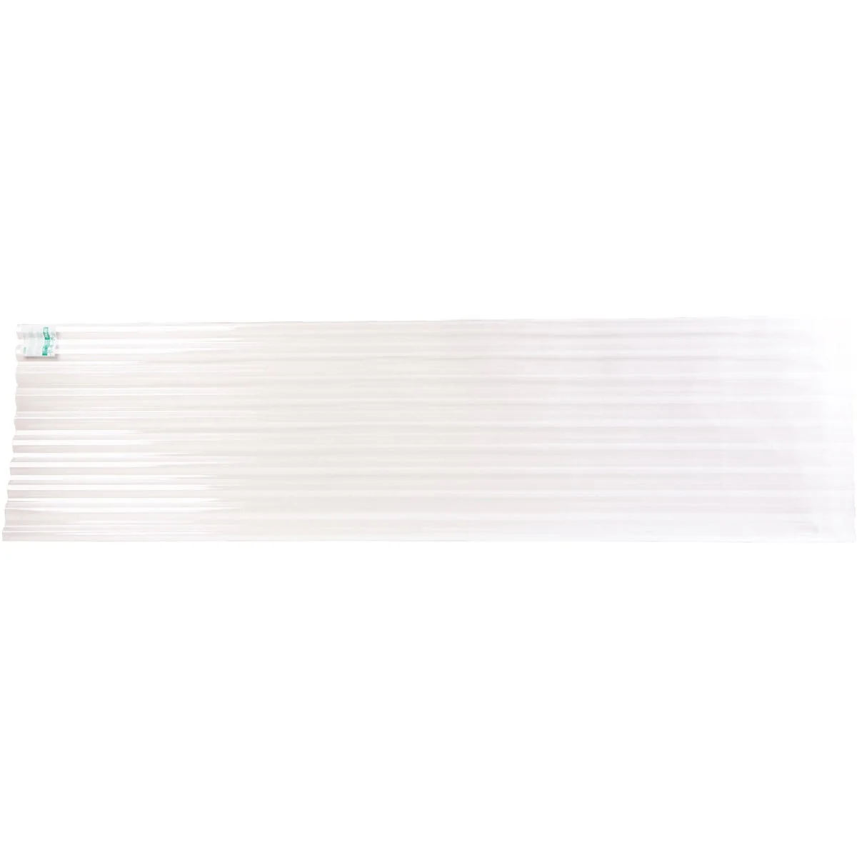 Lightweight Tuftex PolyCarb 26 In. x 8 Ft. Clear Square Wave Polycarbonate Panels Natural