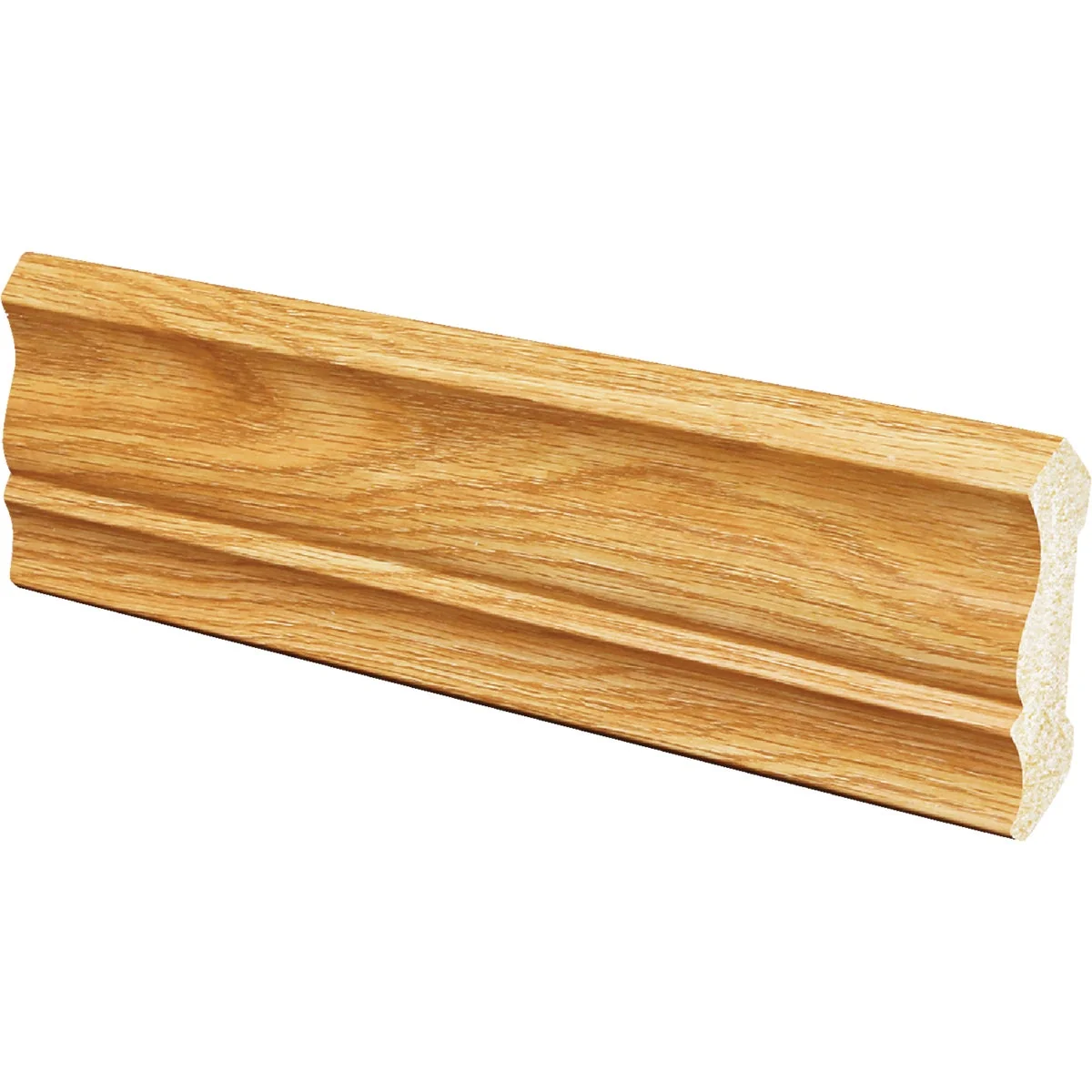 Relaxed Inteplast Building Products 1 2 In. W. x 3-3 16 In. H. x 8 Ft. L. Majestic Oak Polystyrene Crown Molding Easy-to-Use