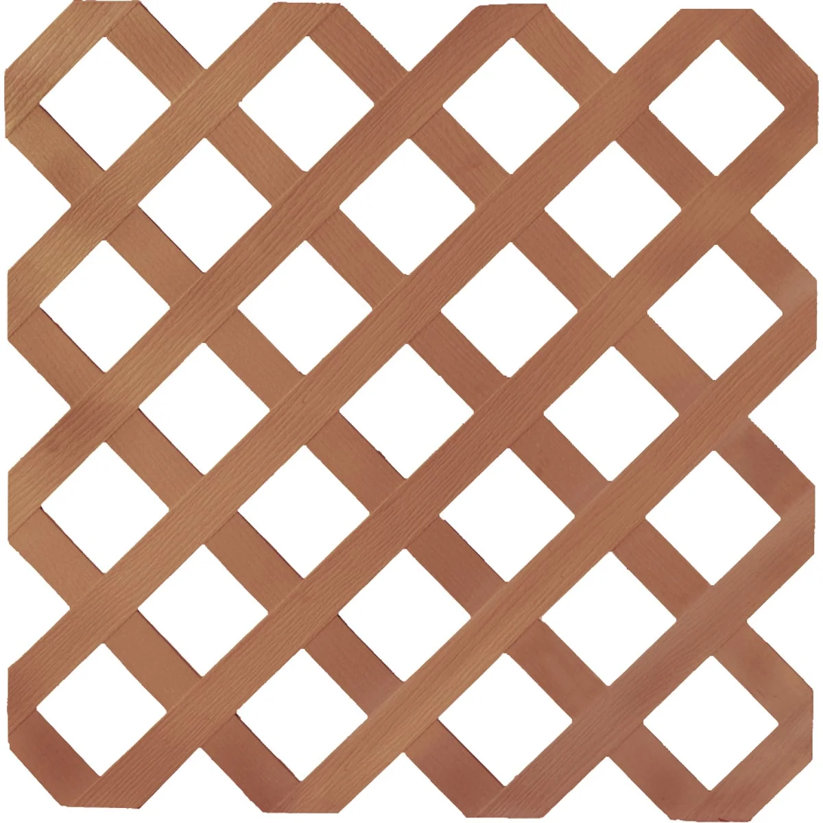 Excellent Dimensions 4 Ft. W x 8 Ft. L x 1 8 In. Thick Redwood Vinyl Lattice Panel Contemporary