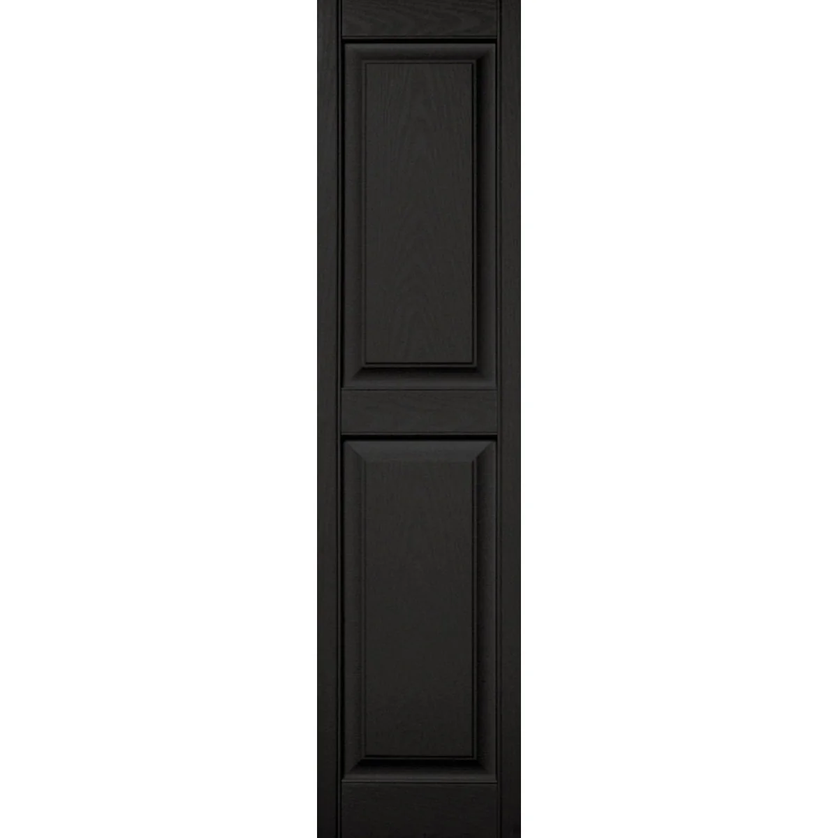 Safe Builders Edge 15 in. x 59 in. Black Panel Shutter 2-Pack Sustainable