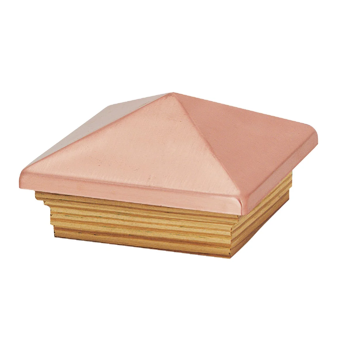 Environmentally Friendly Deckorators 4 In. x 4 In. Plastic Top Pressure Treated Pine Base Press-On Post Cap Quality