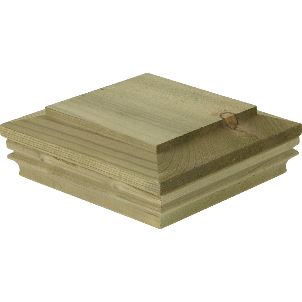 High-Grade Deckorators 6 In. x 6 In. Pressure-Treated Pine Press-On Post Cap Authentic
