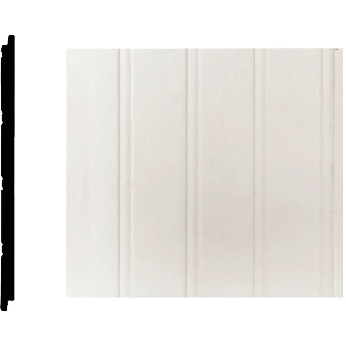 Smooth House of Fara 5 16 In. W. x 5-29 32 In. H. x 8 Ft. L. MDF Wainscot 3-Pack Genuine