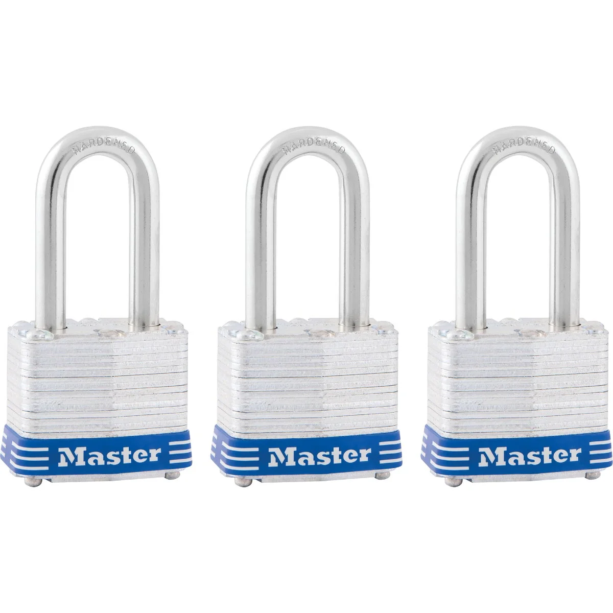 Clean Master Lock 1-9 16 In. Laminated Steel Keyed Padlock 3-Pack Pure