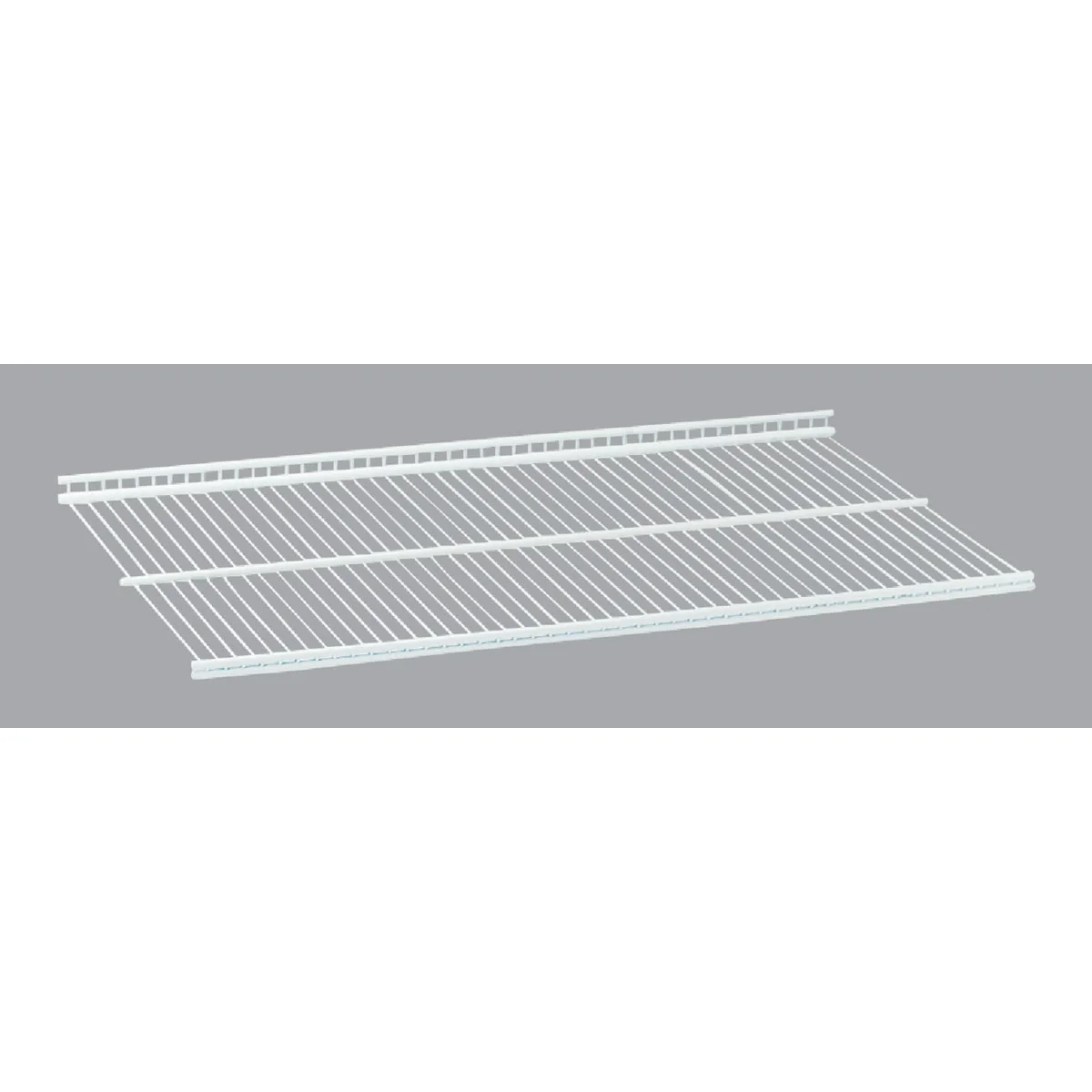 Versatile Organized Living domRail 2 Ft. W. x 16 in. D Profile Ventilated Closet Shelf White Secure