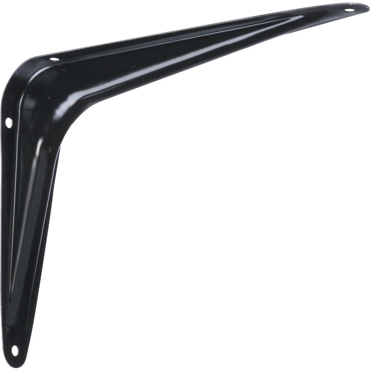 Fine National 211 6 In. D. x 8 In. H. Black Steel Shelf Bracket Lightweight