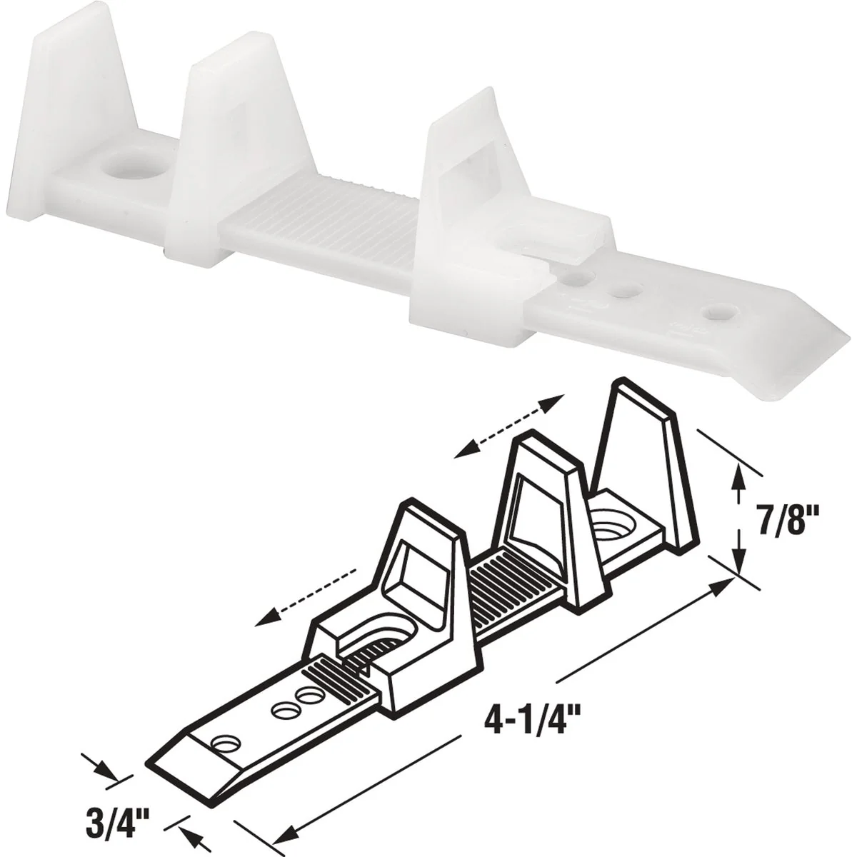 Reliable Prime-Line Adjustable Floor Mount Bypass Door Guide 2 Count Proven