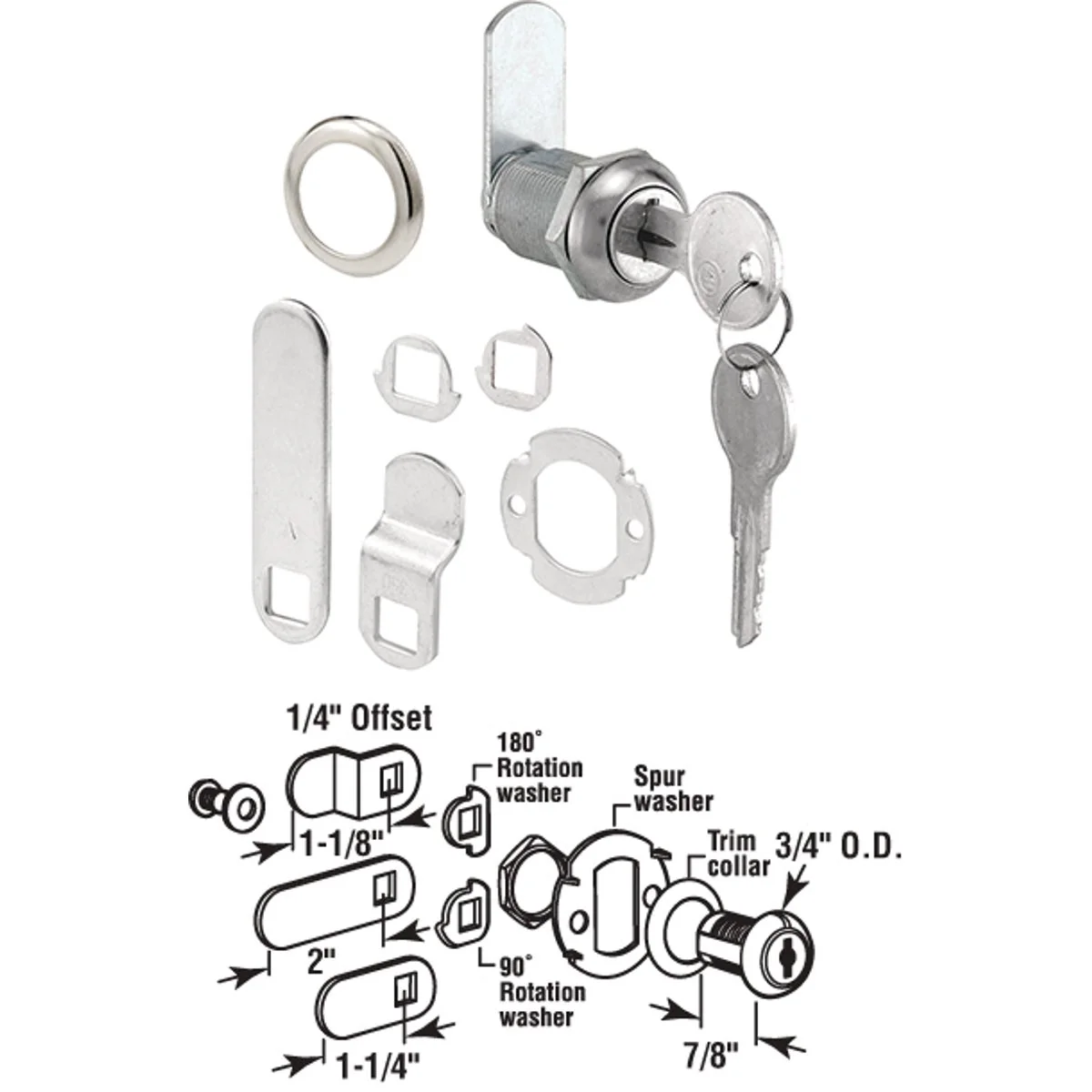 Durable Defender Security 3 4 Stainless Steel Drawer Cabinet Lock – Keyed Different Reliable