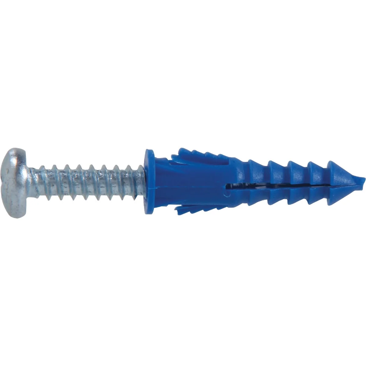Certified Hillman 8 – 10 – 12 Thread x 1-1 4 In. Blue Ribbed Plastic Anchor 6 Ct. Recyclable