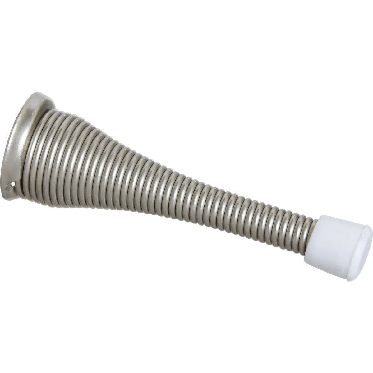 Fast National 3 In. Satin Nickel Spring Door Stop 2-Count Artisan