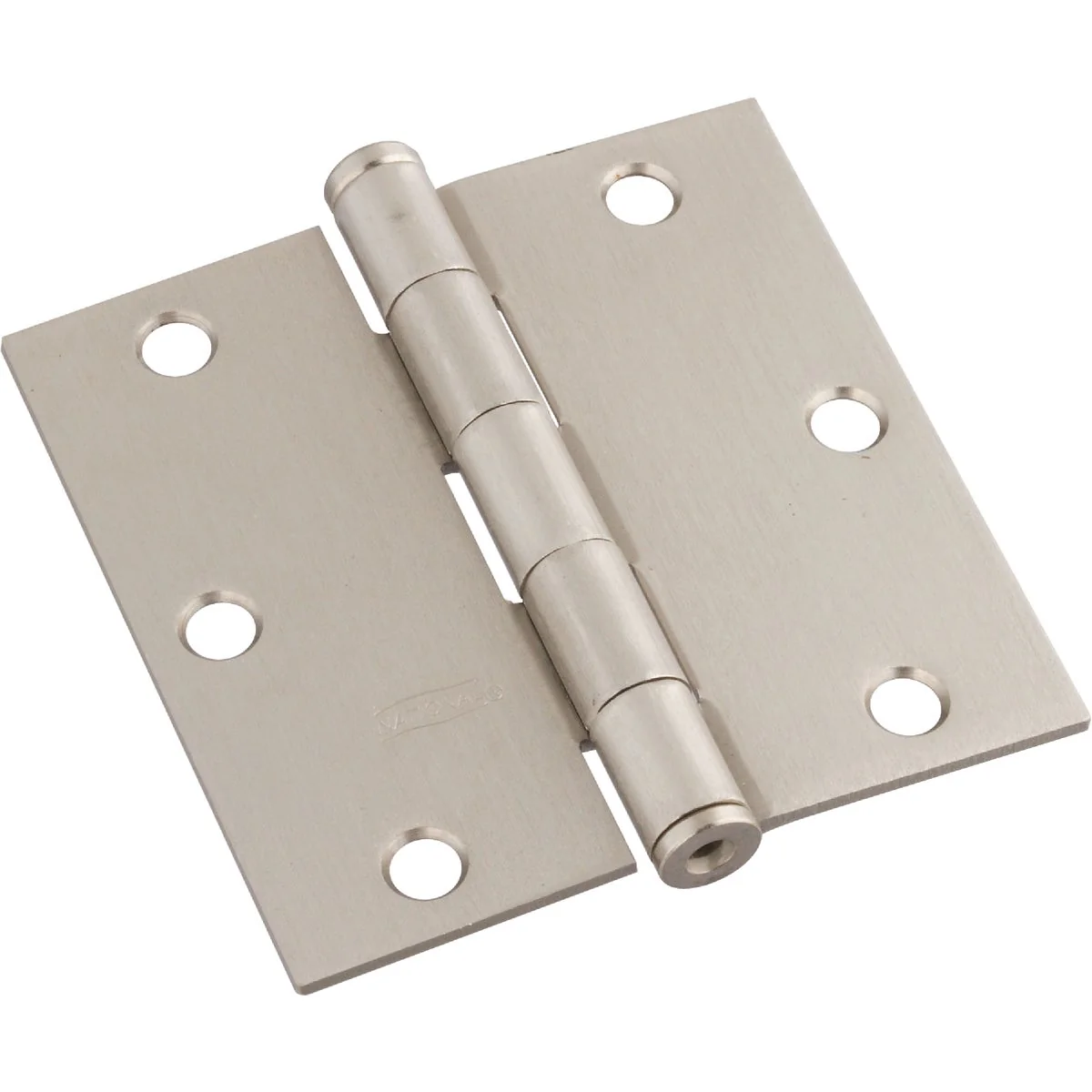 Detailed National 3-1 2 In. Square Satin Nickel Door Hinge 3-Pack Authentic