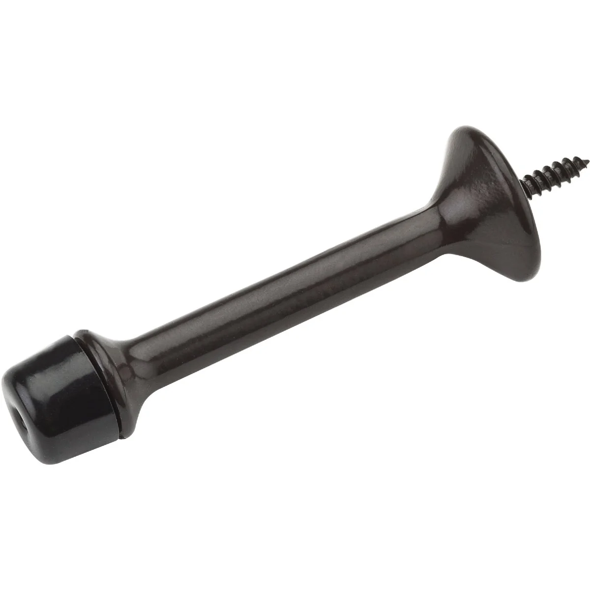 Efficient National 3 In. Oil Rubbed Bronze Rigid Door Stop 2-Count Solid